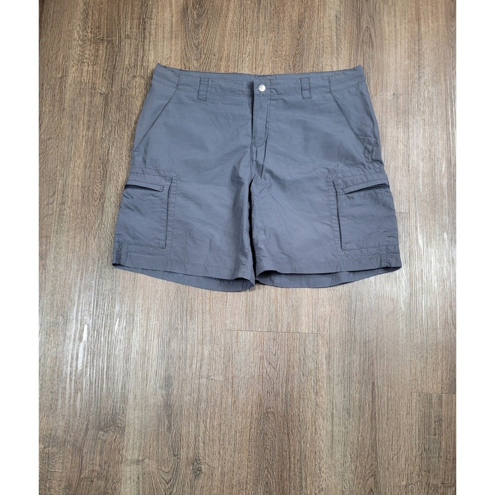 REI Womens Co Op Sahara Cargo Hiking Shorts 10 Gray UPF 50 Nylon Outdoor Trail
